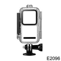 Waterproof Housing Case for DJI Action 2 Protective Shell Underwater Dive Cover Filter for DJI Osmo Action 2 Accessories E2096 gray