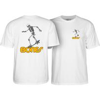 Powell Peralta Shirt Skateboard Skeleton 3 White S įvairiaspalvis