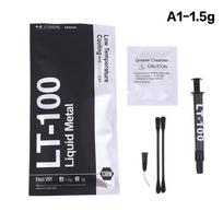 1Pc 1.5g/3g LT-100 138W Liquid Metal Thermal Paste CPU GPU Graphics Card CPU Laptop Cooling Conductive Silicone Grease Sheet·