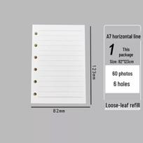 Clear Soft Shell Ring Binder - Detachable & Refillable Planner Cover (A7/A5/A6) white
