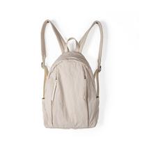 Casual Soft Nylon Backpack Large Capacity Lightweight Shoulder Bag Solid Color Travel Backpack