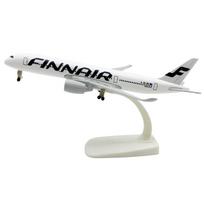 1/400 Model Planes 20CM A350 Finnair Alloy Metal Diecast Airplanes with Wheels 350 Plane Model for Children Toys Gift
