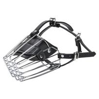 Geležinis rėmas Metalinis krepšys Snukis Reguliuojamas dirželis Šuns snukio uždengiklis Didelio šuns snukis Kirpimo priežiūra Dog Muzzle black