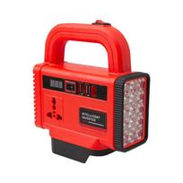 DC 21V į AC 180V-220V akumuliatoriaus maitinimo keitiklis Makita 18V akumuliatoriui LED darbo šviesa raudona