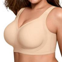 Plus Size Seamless Push-Up Wireless Bra - Soft Support for Large Busts XL