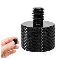 3/8 moteriškos ir 1/4 vyriškos jungties trikojo adapteris iš aliuminio