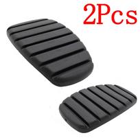 2 vnt Automobilio sankabos stabdžių guminės pedalo trinkelės pakeitimo dangtelis, skirtas Renault Modus Trafic Twingo Kangoo Clio Espace Scenic priedai black