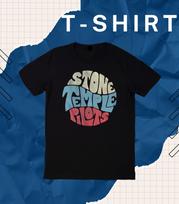 Stone Temple Pilots Vintage Logo Alt Rock Band Merch Live Album Men's T-Shirt. L