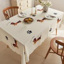 Waterproof Special-Shaped Tablecloth, Anti-Scalding Table Mat, Hemp Fabric Tablecloth, Light Luxury, High-End Coffee Table Cover 40x60