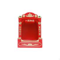 Buddha Statue Altar for Home Decor raudona
