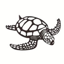 Metal Turtle Wall Art Sculpture Vintage Animal Decor Home Living Room 28x30