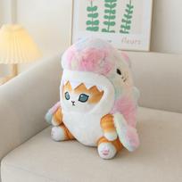 Cute Shark Cat Plush Toy Soft Cartoon Doll for Kids Birthday Gift Childrens Toy 25CM