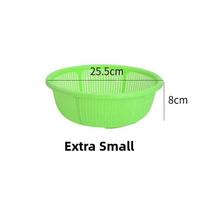 Large Size Plastic Drain Basket Kitchen Vegetable Washing Basket Hollow out Fruit Basket round Sieve Rice Cleaning Basket