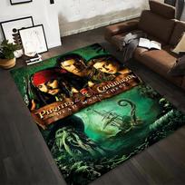 Karibų piratai: Mirusiojo skrynios filmo plakato dizaino kilimo menas Tinka naudoti kaip neslystanti danga 1:1 kambariui ir miegamojo sofoms 40x60cm( 15x23in ) brown