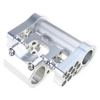 Aluminum Alloy Folding Bike Porous Stem Adjustable Double Stem 25.4MM Bicycles Handlebar Stem for Folding Bike Risers sidabras