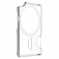 Shockproof For MagSafe Card Sleeve Transparent Wallet Phone Case for iPhone, Samsung skaidri