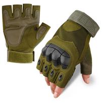 Fingerless MTB Cycling Gloves Anti-Slip Gym Training Gloves Unisex Motorcycle Gloves  Shooting M žalia