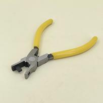 Kvadratinių laikrodžio apyrankės skylių perforavimo replės - Odos ir plono lakšto skylių perforavimo įrankis 5x3MM Puncher yellow