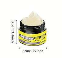 Fast-Acting Glasses Scratch Repair Cream Instant Scratch Remover for Eyeglasses Car Headlights Windshields Phone Screens