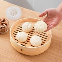 Garuose keptų bandelių gaminimo aparatas kiniškas Baozi dumpling Moon Cake formų kepimo įrankis white