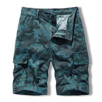 Men Camo Cargo Shorts Multi Pockets Camouflage Short Pants Outdoor Workwear Summer Casual Shorts Men 38