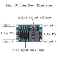3A Mini DC-DC žeminantis keitiklis, įtampos reguliatorius 5V-23V į 3.3V 6V 9V 12V onesize