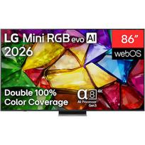 LG 4K evo AI Mini RGB TV | 86MRGB87B3B | 86 | Smart TV | webOS | UHD | Black 86MRGB87B3B.AEU