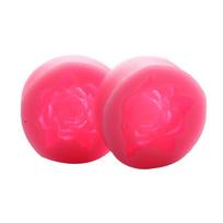 „Bloom Rose“ silikoninis pyragas su 3D gėlių fondant formų keksiukų šokoladiniu dekoru