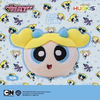 Powerpuff Girls Bubbles Plush Keychain - Cute Cartoon Doll for New Year Gift