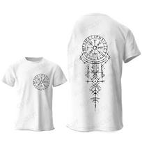 Funny Trip T Shirts Viking Runic Compass T Shirt Short Sleeve Tops Fashion Casual Harajuku Cotton Tshirt Men Women Brand T-shirt S