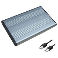 USB2.0 Hard Drive Disk Enclosure HDD External Box Case Caddy 2.5  IDE HDD With LED Light For Desktop Computer PC