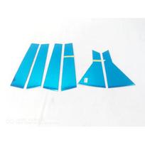 For Nissan Qashqai J11 J12 2014 2015 2016 -    2024 Window B C Pillar Cover Strips Sticker Car Styling Accessories J12 Silver Mirror