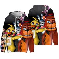 Five Nights At Freddy's Hoodie Sweatshirt Anime Printed Cool Pullover Hooded Unisex XS