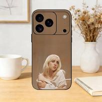 Famous S-Singer B-Billie Eilish Phone Case For iPhone 17,16,15,14,13,12,11 Plus,Pro Max,SE4Soft Silicone Black Cover iPhone11PROMAX beige