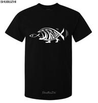 Darwin Fish Eating Jesus Fish Funny Art Unisexs Womens available t shirt black Cartoon t shirt Unisex Unisex New sbz3108 S