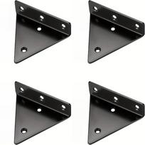 4PCS Floating Shelf Bracket, Invisible Triangle Wall Mount Support, Heavy Duty Metal Frame Holder for Home Wall Shelf Installation, No Screws 4pcs