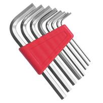Metric 8Pcs Allen Wrench Set L-Shaped Short Arm Allen Keys Pocket-Sized  Easy To Carry Ideal For Home And Auto Repairs 8-piece set red