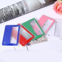 LED Credit Card Newspaper Maps Book Magnifier Sheet Loupe Lens Reading Magnifiers Magnifying Glass Color Random