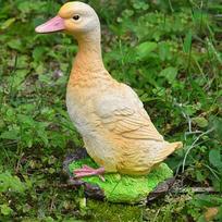 For Outdoor Simulation Duck Large Duck Statue Resin Crafts Duck Model Park Landscape Garden Decor S-yellow