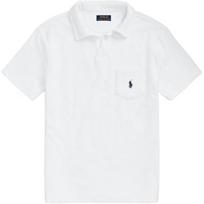 Polo Ralph Lauren Solid Pattern Embroidered Pocket Short Sleeve Polo Shirt Men tops White MNPOKNI1N822216-100 M