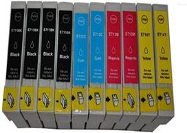 T0715 PAKUOTĖ 10 Suderinamas rašalo kasetės Epson T0711 T0712 T0713 T0714 su Epson Stylus SX200 SX215 SX218 SX400 SX415 SX510W