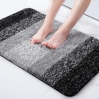 Thickened Bedroom Carpet Bathroom Door Mat Absorbent and Dirt-resistant Household Bathroom Floor Mat Non-slip Mat 41x61cm