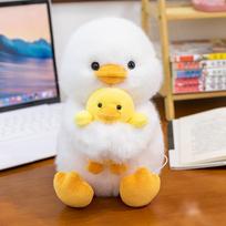 Mother and son series birthday bear doll cute little white rabbit sleeping doll fox plush toy doll 33 cm (0.24kg)