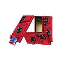 Case For Samsung S25 24 23FE Plus Ultra  A15 25 35 55 14 Magnetic Rotated Ring Kickstand Heavy Duty Drop Protection Wallet Cover S24