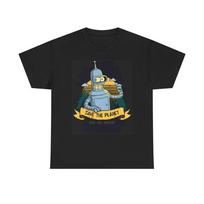 Bender Save The Planet Graphic T Shirt BRAND NEW Apparel Unisex Heavy Cotton Tee Unisex T-Shirt M