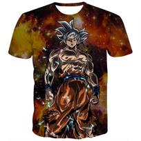 Dragon Ball Super Ultra Instinct Super Saiyan Goku Printed Men's Fashion Dragonball Short Sleeve T-Shirt XXS