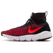 Nike Air Footscape Magista Flyknit Black/Bright Crimson Gym Red Cool Grey 816560-002 42