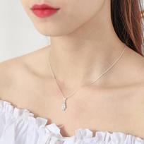 New Arrival Arrival Cute Animal Sterling Silver Tone Jewelry Sweet Penguin Crystal Stone Dolphins Temperament Exquisite Craftsmanship Pendant