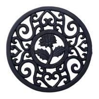 Cast Iron Trivet Non-Slip Insulation Pad for Hot Tableware Protection Multipurpose Kitchen Mat Teapot Accessory And Dining Table Decor B