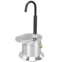 Mini 100ml Moka Pot Double Tube Coffee Pot Stainless Steel Italian Coffee Maker Espresso Utensils Kettle Electric Stove Heating